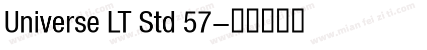 Universe LT Std 57字体转换